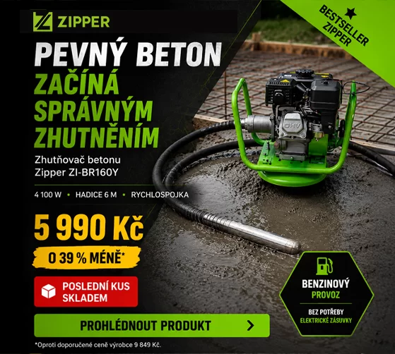 Zhutňovač betonu Zipper ZI-BR160Y