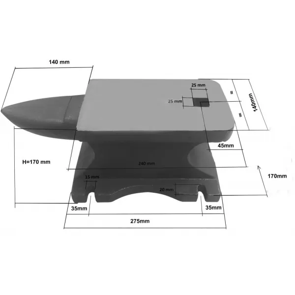 Kovadlina 34 kg Holzmann AMB34