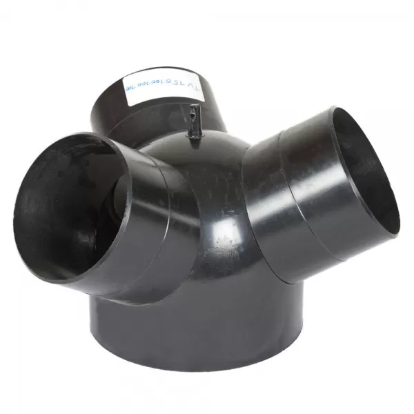 Y- rozdělovač: INØ150mm, OUTØ 3x100mm Holzmann TV150100100100